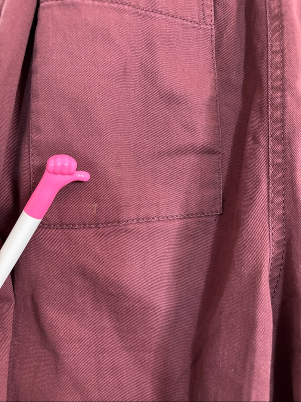 Old Navy Short-Sleeve Utility Jumpsuit in Burgundy/Wine color - Picture 6 of 10